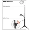 Diagram showing the adjustable height of a grow light stand. Produktbild-Vorschau