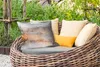MuchoWow® Outdoor Kissen - Nebel - Gold - Abstrakt - 50x30 Produktbild-Vorschau 3