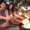 Relaxdays Feuerschale mit Funkenschutz, Garten & Terrasse, Produktbild-Vorschau 11