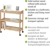 WENKO kuchyňský koupelnový vozík NORWAY dřevo 3 police Náhled obrázku produktu 4