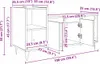vidaXL TV skrinky, 100 x 35 x 55 cm, Imitácia dreva Náhľad obrázku produktu 8