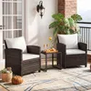 Set di mobili da giardino COSTWAY in polyrattan, mobili da Anteprima dell’immagine prodotto 2
