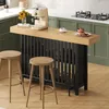 MODFU Bartafel 160x40x105 cm, staande tafel met voetsteun, Productafbeelding-voorbeeld 3