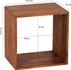 Tavolino in legno massiccio Wohnling 35 x 35 x 45 Sheesham; Anteprima dell’immagine prodotto 18