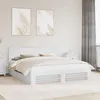 vidaXL Rám postele s čelom biely 200 x 200 cm materiál na Náhľad obrázku produktu 2