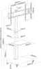 conecto TV-Ständer 37-75 Zoll (94-190 cm) höhenverstellbar Produktbild-Vorschau 7