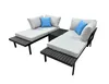 greemotion Gartenlounge-Set Samoa Lounge-Set Schwarz-Holz / Produktbild-Vorschau 4