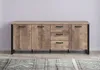 trendteam Emile Sideboard Tabak Eiche Nachbildung/Schwarz, Produktbild-Vorschau 6