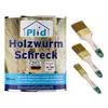 Plid Holzwurm-Schreck farblos 0,75l + Pinselset 3-tlg. / Produktbild-Vorschau 1