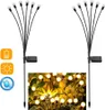 2 pezzi illuminazione solare da giardino lucciola con 6 LED Anteprima dell’immagine prodotto 1