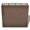 vidaXL Garten-Hochbeet mit 4 Töpfen Poly Rattan Braun Produktbild-Vorschau 10
