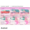 Screenshots showing how to enable flash notifications for incoming calls on an Android phone. Produktbild-Vorschau