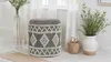 FineBuy Sitzhocker aus Wolle Ø 40 x 45 cm Grau-Creme Rund Produktbild-Vorschau 4