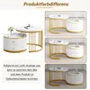 okwish Couchtisch 2er-Set, Satztisch Beistelltisch mit 2 Produktbild-Vorschau 8