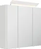 Badezimmer Spiegelschrank 3-türig LED-Lampe 70 cm Grafit Produktbild-Vorschau 12