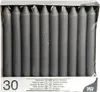 STARPAK Bougies de table 21 mm gris, paquet de 30 Voir les images du produit 2