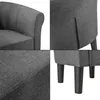 en.casa® Sessel Jelgava 70x70x58 cm Textil Dunkelgrau Produktbild-Vorschau 6