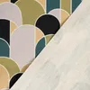 SCHÖNER LEBEN. Tischdecke Retroformen Geometrie grün petrol Produktbild-Vorschau 6