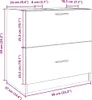 vidaXL Vanity unit white 59x37x59 cm materiál na bázi dřeva Náhled obrázku produktu 8
