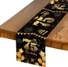 Tischdekoration für 75. Geburtstag Party Schwarz Gold Produktbild-Vorschau 1
