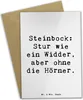 Mr. & Mrs. Panda babykarte Spruch Steinbock Entschlossen - Produktbild-Vorschau 1