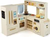 Cucina per bambini COSTWAY, cucina ad angolo con 22 Anteprima dell’immagine prodotto 1