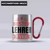 Trendation - Bester Lehrer Ever Edelstahl Tasse Karabiner Produktbild-Vorschau 2
