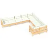 vidaXL 9-tlg. Garten-Lounge-Set mit Creme Kissen Produktbild-Vorschau 1