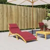 vidaXL Cuscino per sdraio rosso vino 186x58x4 cm Tessuto Anteprima dell’immagine prodotto 2