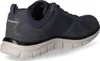 A side view of a navy blue Skechers athletic shoe. Voir les images du produit