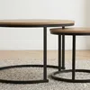 CALICOSY - Lot de 2 Tables Basses Gigognes Rondes L70 cm - Voir les images du produit 4