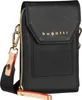 A black Bugatti crossbody purse bag is shown against a white background. Anteprima dell’immagine prodotto