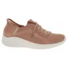 A side view of a single tan Skechers Slip-Ins Ultra Flex 3.0 sneaker against a white background. Produktbild-Vorschau