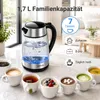YASHE Wasserkocher Glas 1,7L 2200W mit Schnellkochfunktion Produktbild-Vorschau 7