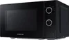 A black Samsung microwave oven is displayed from a front-side angle. Anteprima dell’immagine prodotto