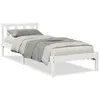 Massivholzbett Extra Lang ohne Matratze Weiß 100x220 Produktbild-Vorschau 1