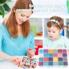 Mini skleněné korálky na navlékání, 24 barevných skleněných Náhled obrázku produktu 4