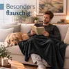 Beautissu Aurelia Kuscheldecke Schwarz, 220x240cm Produktbild-Vorschau 5