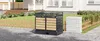 Afvalcontainerbox - 131 x 79 x 116 cm, zwart, staal, Productafbeelding-voorbeeld 10