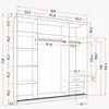 Schwebetürenschrank Kleiderschrank Schrank 203cm Produktbild-Vorschau 7