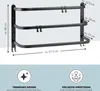 bremermann Wand-Handtuchhalter, 3 gestufte Ablagen, Produktbild-Vorschau 7