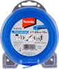 The image shows the retail packaging of a spool of blue trimmer line. Podgląd zdjęcia produktu