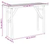 vidaXL Tavolo consolle 115x39x75 cm in bambù Anteprima dell’immagine prodotto 6