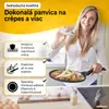 endusor panvica na crêpes pre indukciu s nepriľnavým povrchom na prípravu crêpes, lievancov a palaci Náhľad obrázku produktu