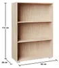 CASARIA® Bücherregal 3 Fächer 115x60x28cm Höhenverstellbare Produktbild-Vorschau 6