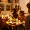 LED Kerzen Ramadan Dekoration Set 4 Stück Mond Sterne Gold Produktbild-Vorschau 3