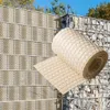 NYVI Polyrattan Sichtschutzstreifen Privafence Beige 255 x Produktbild-Vorschau 1