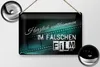 Blechschild Herzlich willkommen im falschen Film, 30 x 20 Produktbild-Vorschau 2