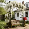 Relaxdays Rosenbogen Metall, verstellbare Höhe & Breite, Produktbild-Vorschau 5