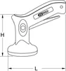 KS TOOLS Mini-ventouse, Ø 70mm, 8 kg ( 140.1015 ) Voir les images du produit 5